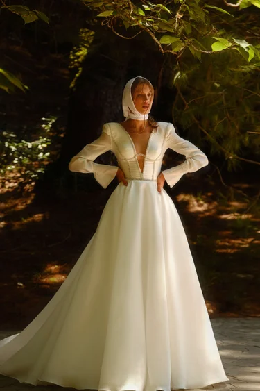 Купить свадебное платье «Берлин» Анже Этуаль из коллекции Влюбиться 2022 года в салоне «Мэри Трюфель» Берлин