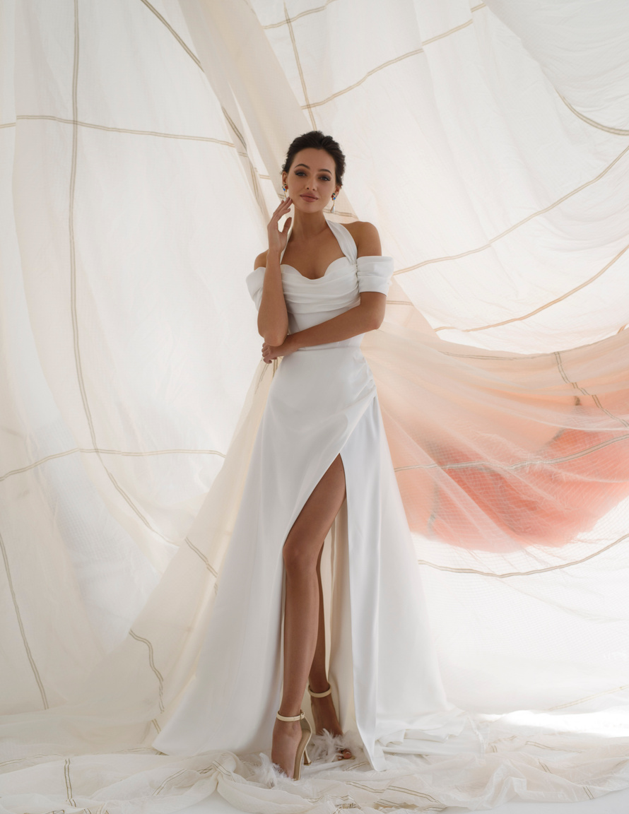 Купить свадебное платье «Малибу» Эйв из коллекции Пташка 2023 года в салоне «Мэри Трюфель»