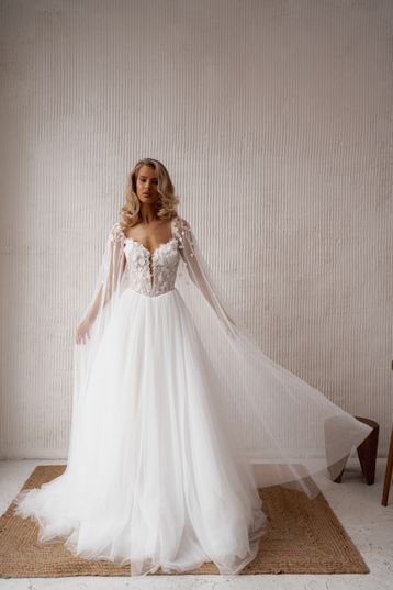 Buy Rimma Natalia Romanova's wedding dress from the Dune 2025 collection at the Mary Trufel boutique