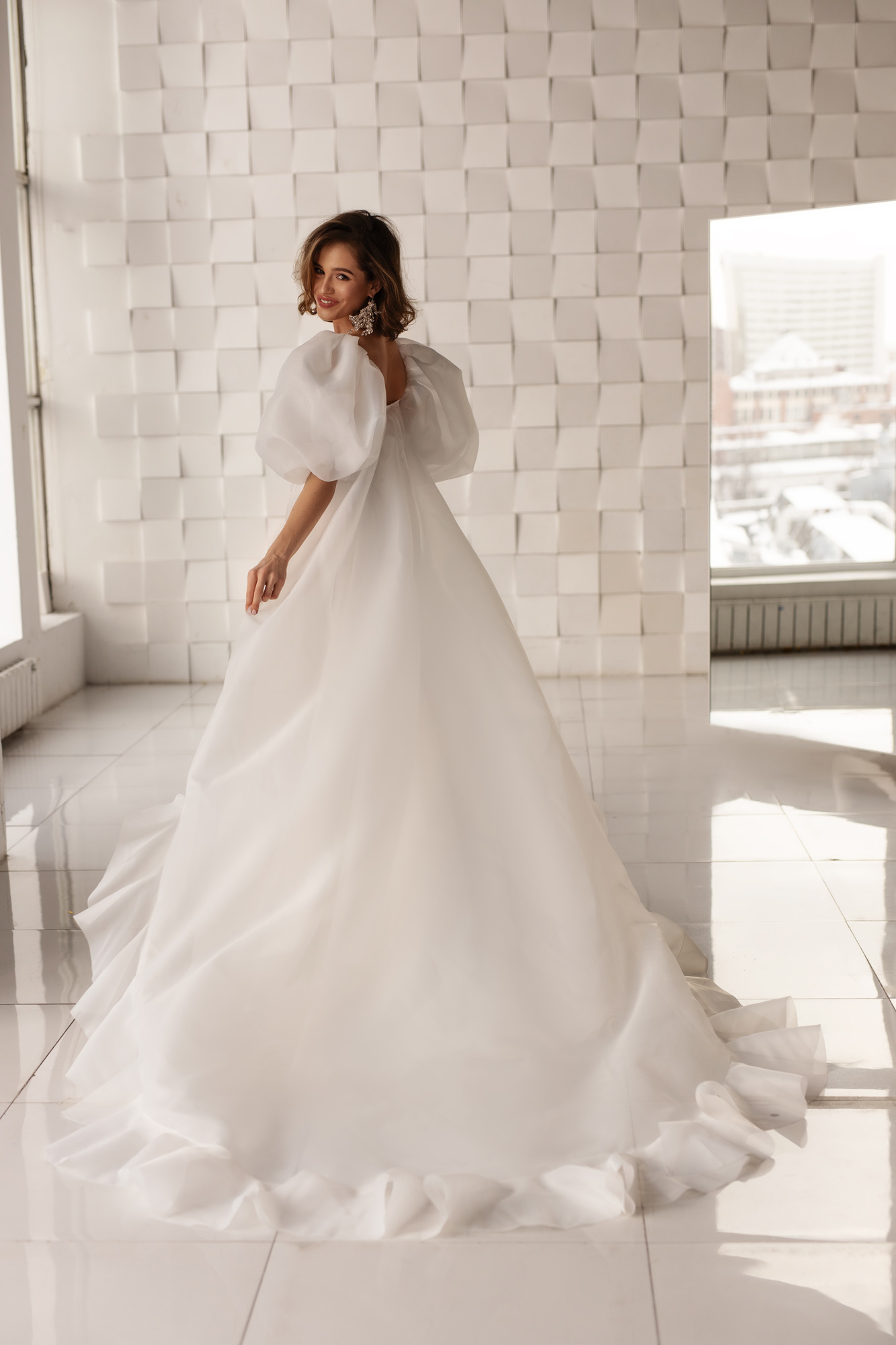 Купить свадебное платье «Бачио» Анна Кузнецова из коллекции Спосами 2021 года в салоне «Мэри Трюфель»