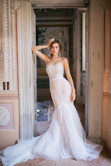 Купить свадебное платье «Кемерон» Анже Этуаль из коллекции 2020 года в салоне «Мэри Трюфель»