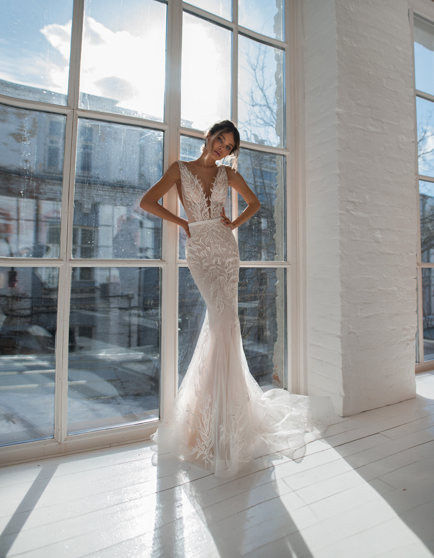 Купить свадебное платье «Скай» Натальи Романовой из коллекции 2020 в салоне «Мэри Трюфель»