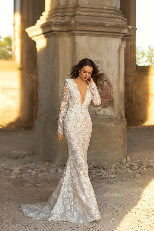 Купить свадебное платье «Джорджина» Евы Лендел из коллекции 2021 в Краснодаре 