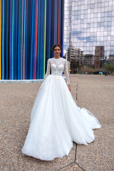 Купить свадебное платье «Сакура» Кристал Дизайн из коллекции Париж 2019 в интернет-магазине «Мэри Трюфель»