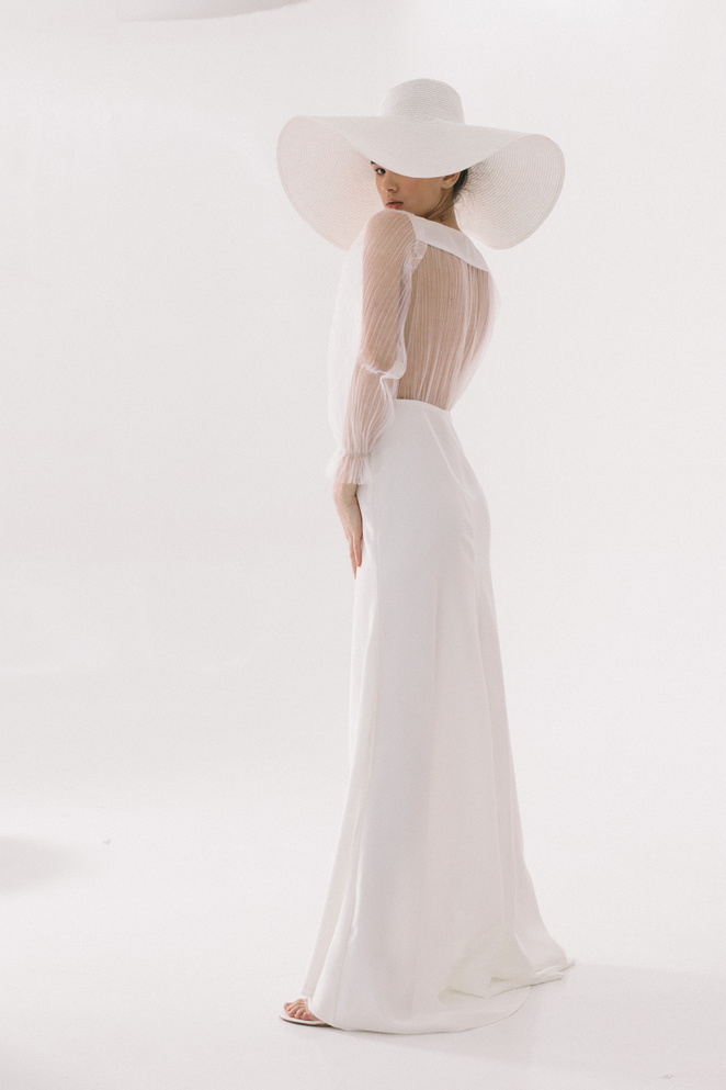 Купить свадебное платье «Жасмин» Ателье Лейс Дизайн из коллекции 2021 года в салоне «Мэри Трюфель»