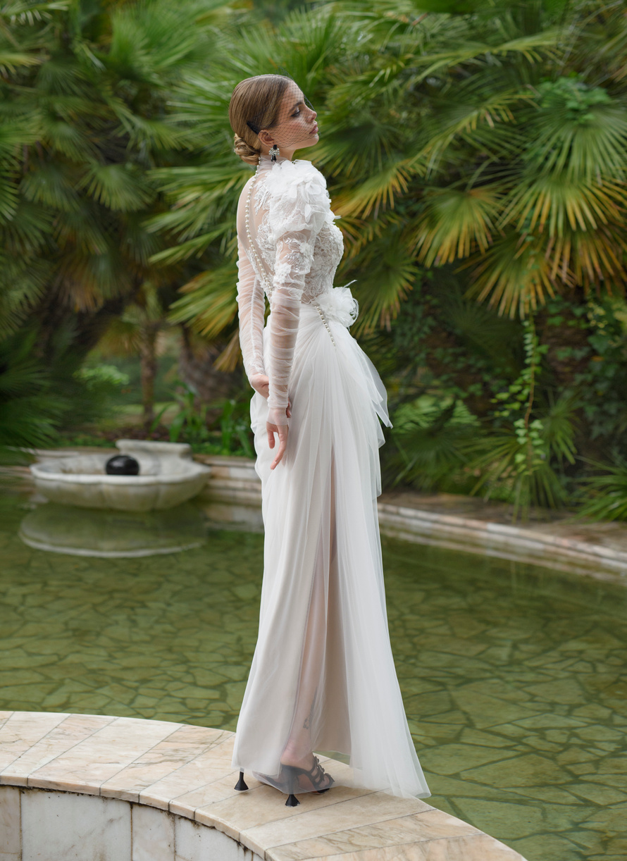 Купить свадебное платье «Брэвия» Татьяна Каплун из коллекции Дыхание Времени 2023 года в салоне «Мэри Трюфель»