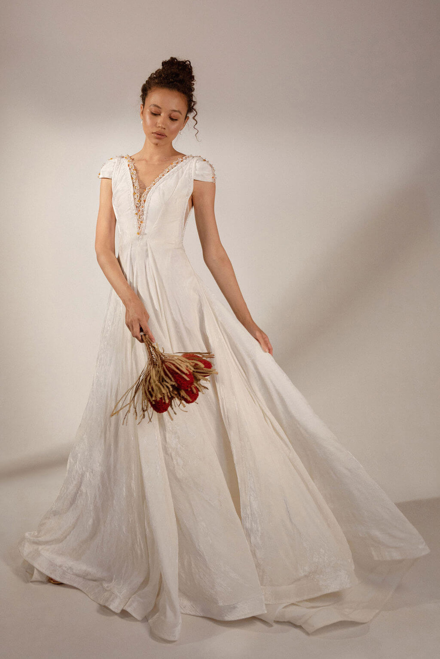 Купить свадебное платье «Люсьен» Рара Авис из коллекции Искра 2021 года в интернет-магазине