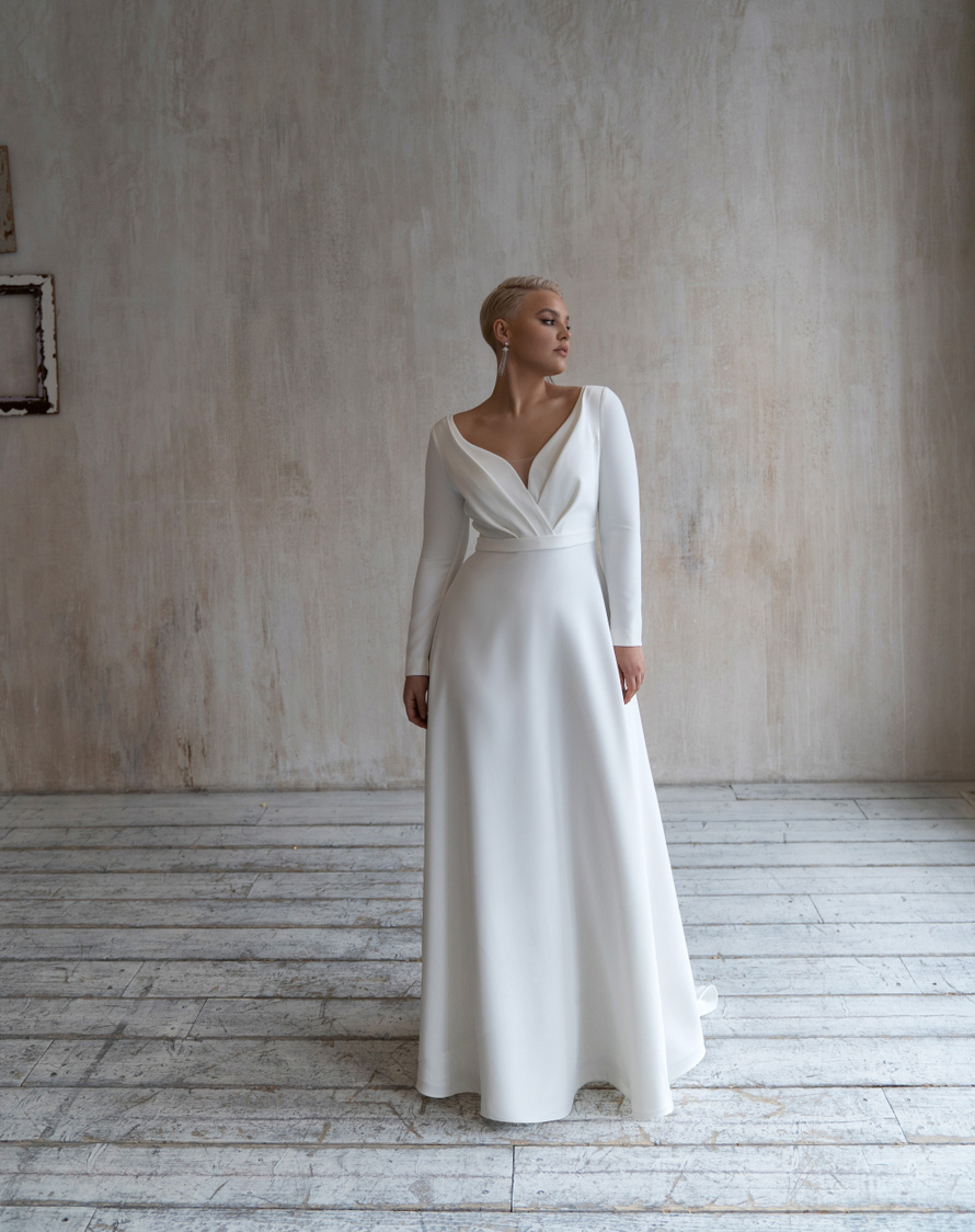 Свадебное платье «Орхидея плюс сайз» Марта — купить в Нижнем Новгороде платье Ксара из коллекции 2021 года