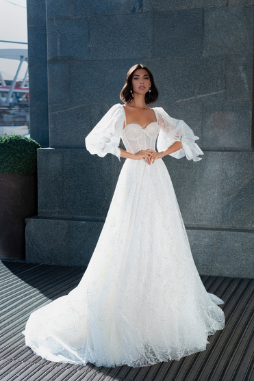 Купить свадебное платье «Ланфен» Мэрри Марк из коллекции Бриллиант 2022 года в салоне «Мэри Трюфель»