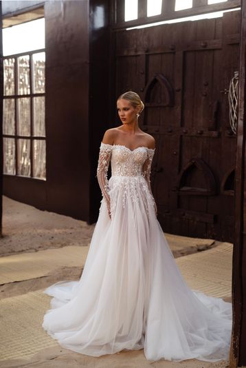 Buy Serafina Natalia Romanova's wedding dress from the Dune 2025 collection at the Mary Trufel boutique