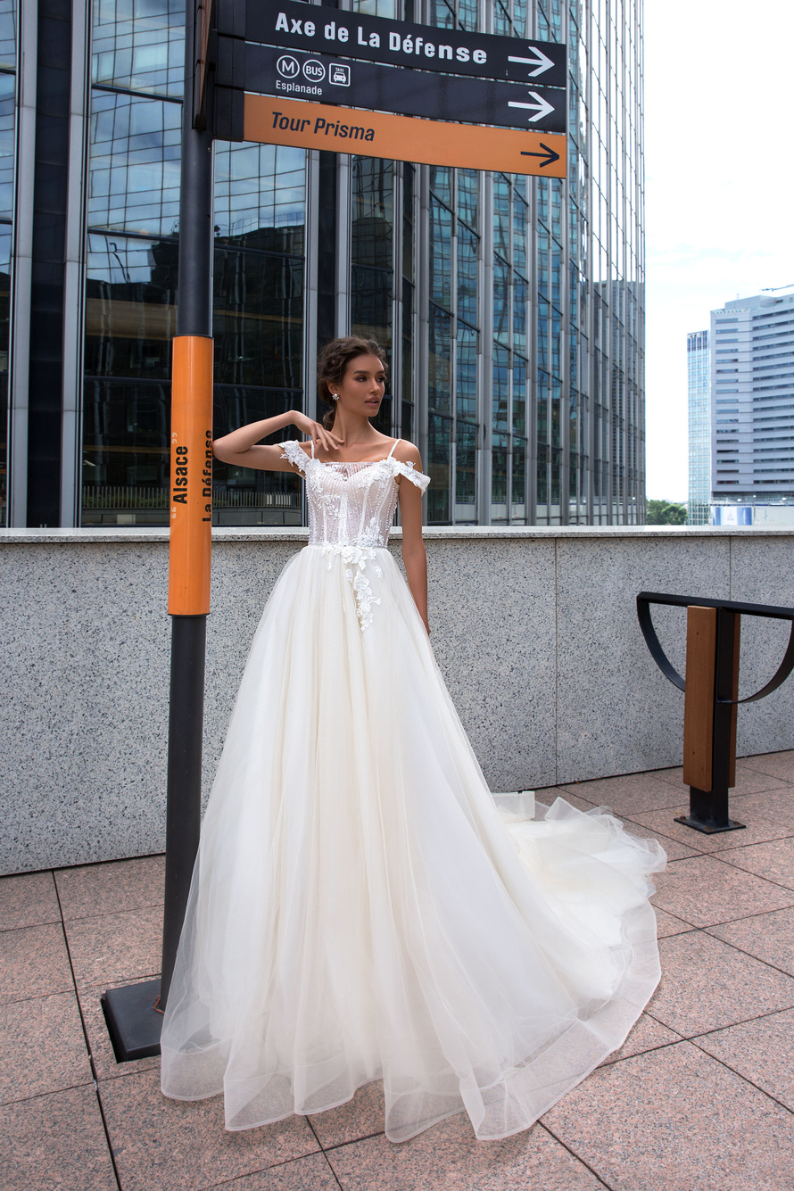 Свадебное платье «Афина» Кристал Дизайн из коллекции Париж 2019 фото, цена
