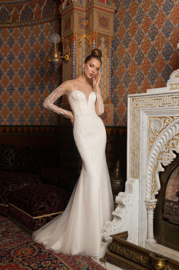 Купить свадебное платье «Хайди» Мэрри Марк из коллекции Мистерия 2023 года в салоне «Мэри Трюфель»