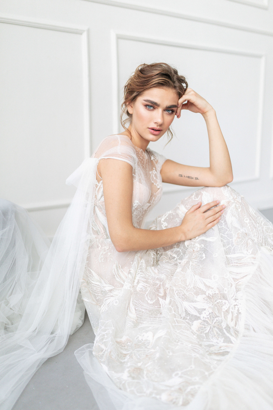 Купить свадебное платье «Либра» Анже Этуаль из коллекции 2020 года в салоне «Мэри Трюфель»