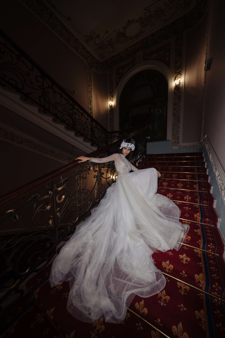 Купить свадебное платье «Варшава» Анже Этуаль из коллекции Влюбиться 2022 года в салоне «Мэри Трюфель»