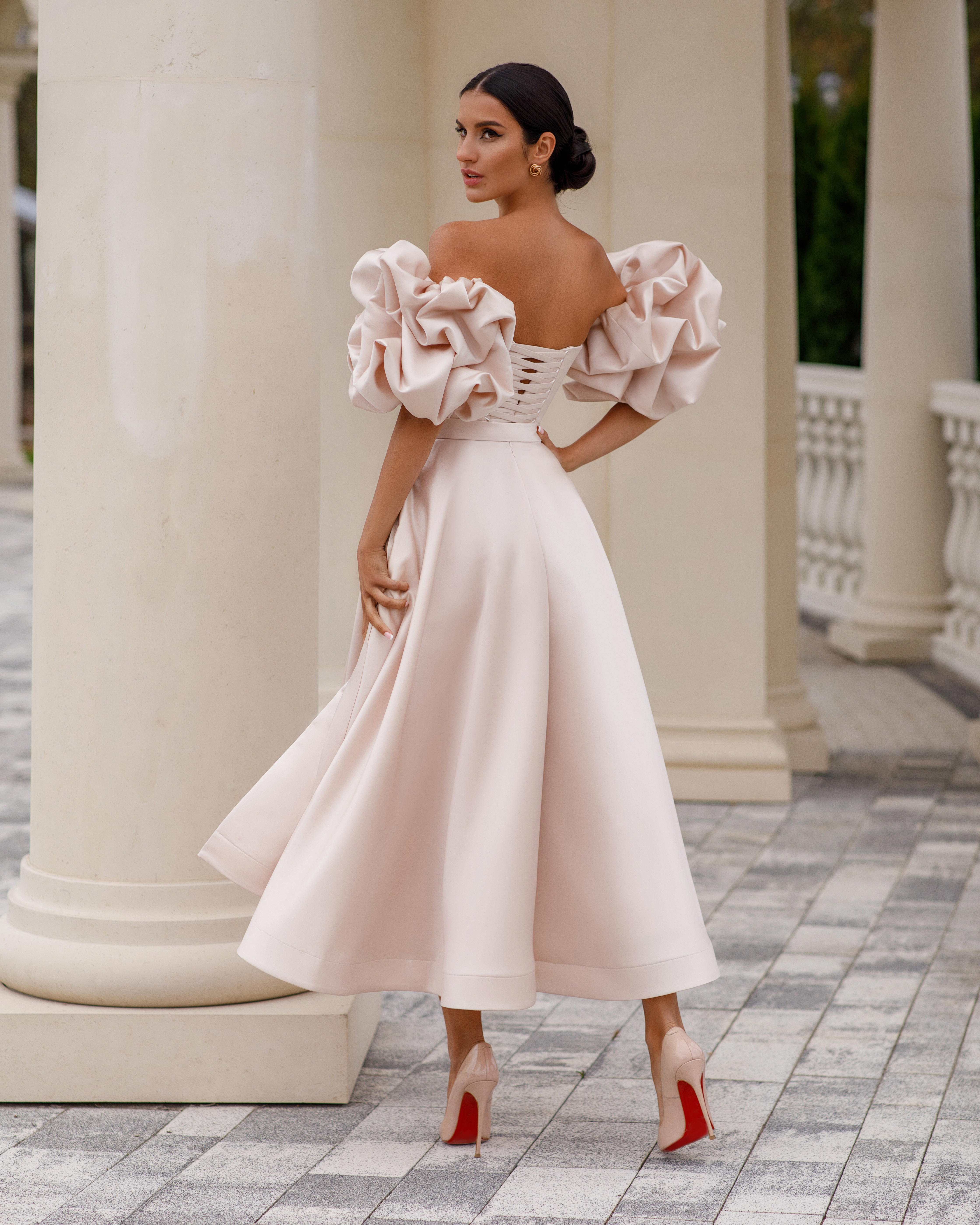 Купить свадебное платье «Вино Миди» Стрекоза из коллекции Версаль 2022 года в салоне «Мэри Трюфель»