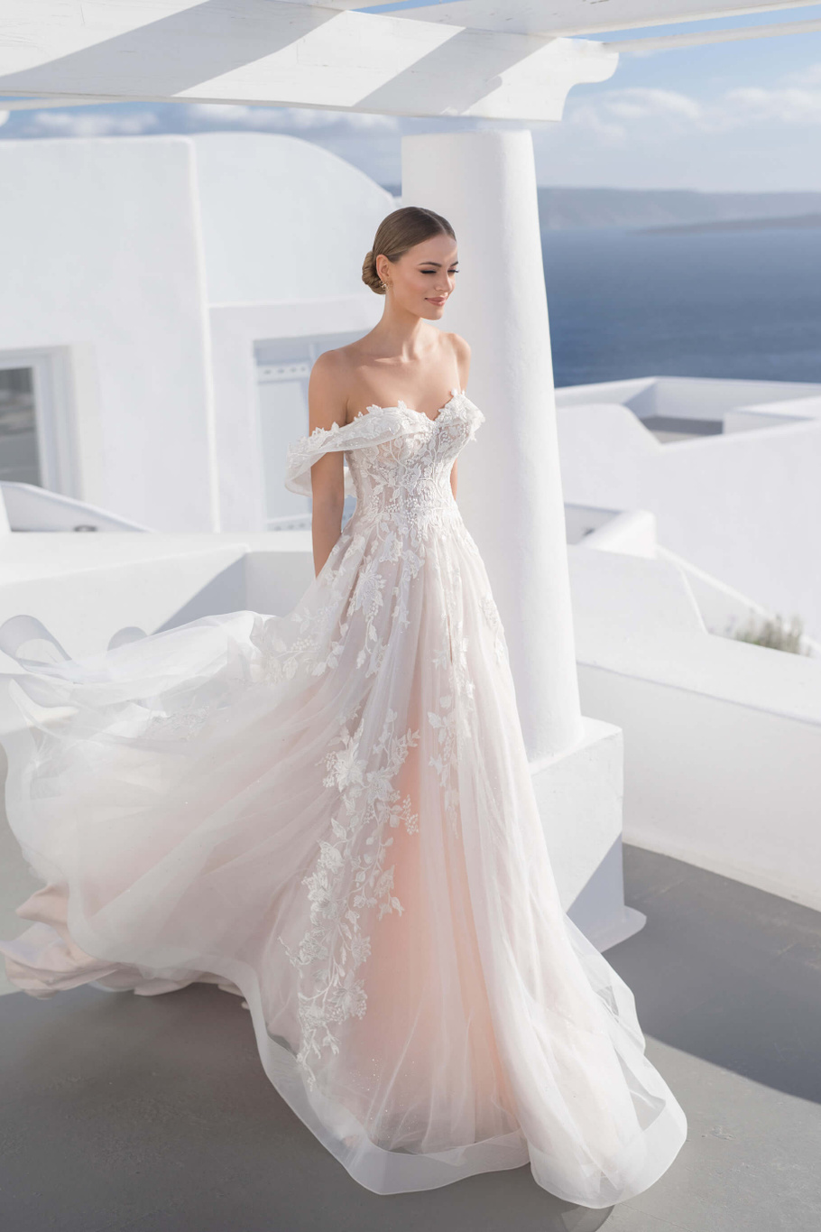 Свадебное платье «21008» Луссано Брайдал — купить в Краснодаре из коллекции 2021 Бланни