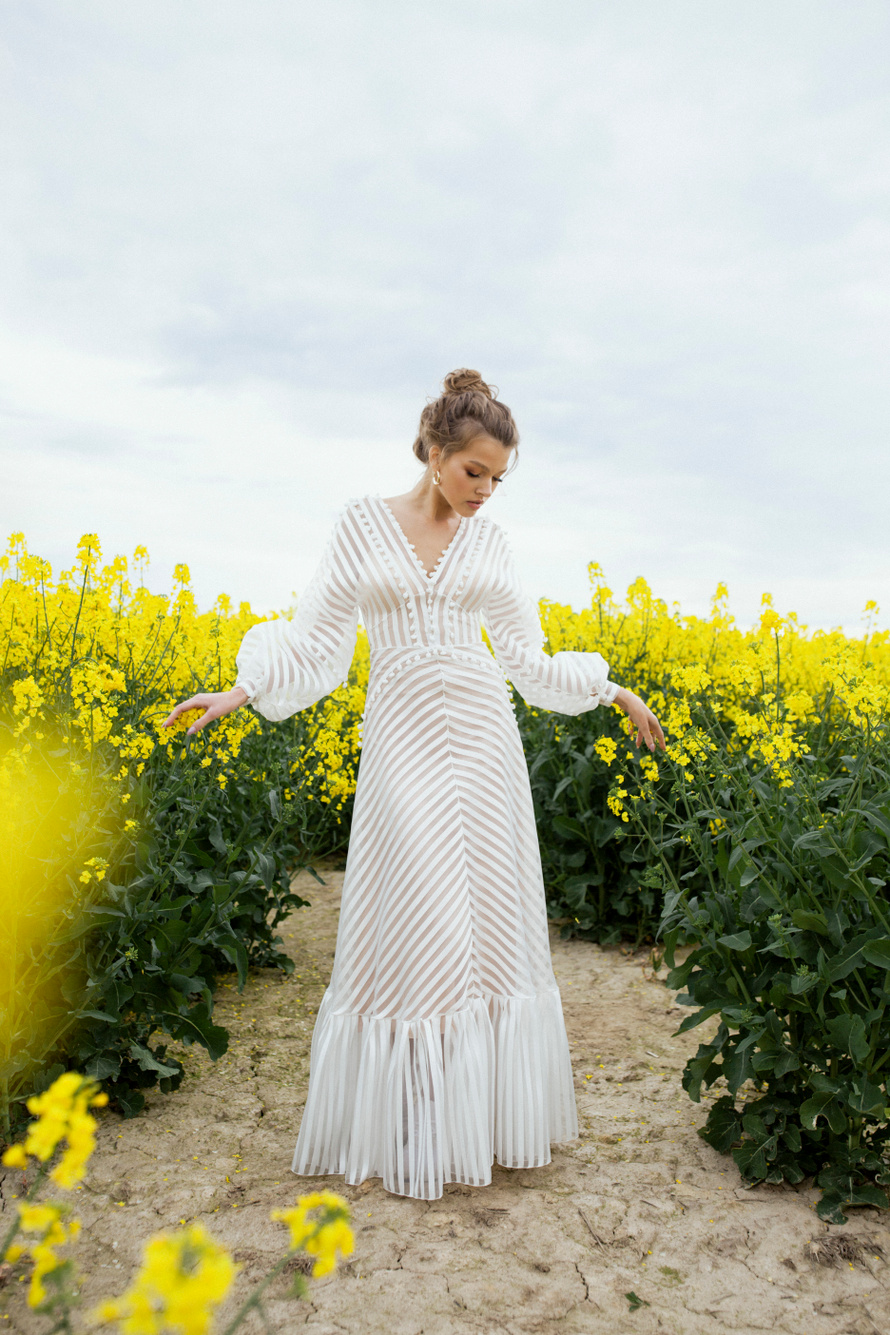 Купить свадебное платье «Ози+Комби» Анже Этуаль из коллекции 2021 года в салоне «Мэри Трюфель»