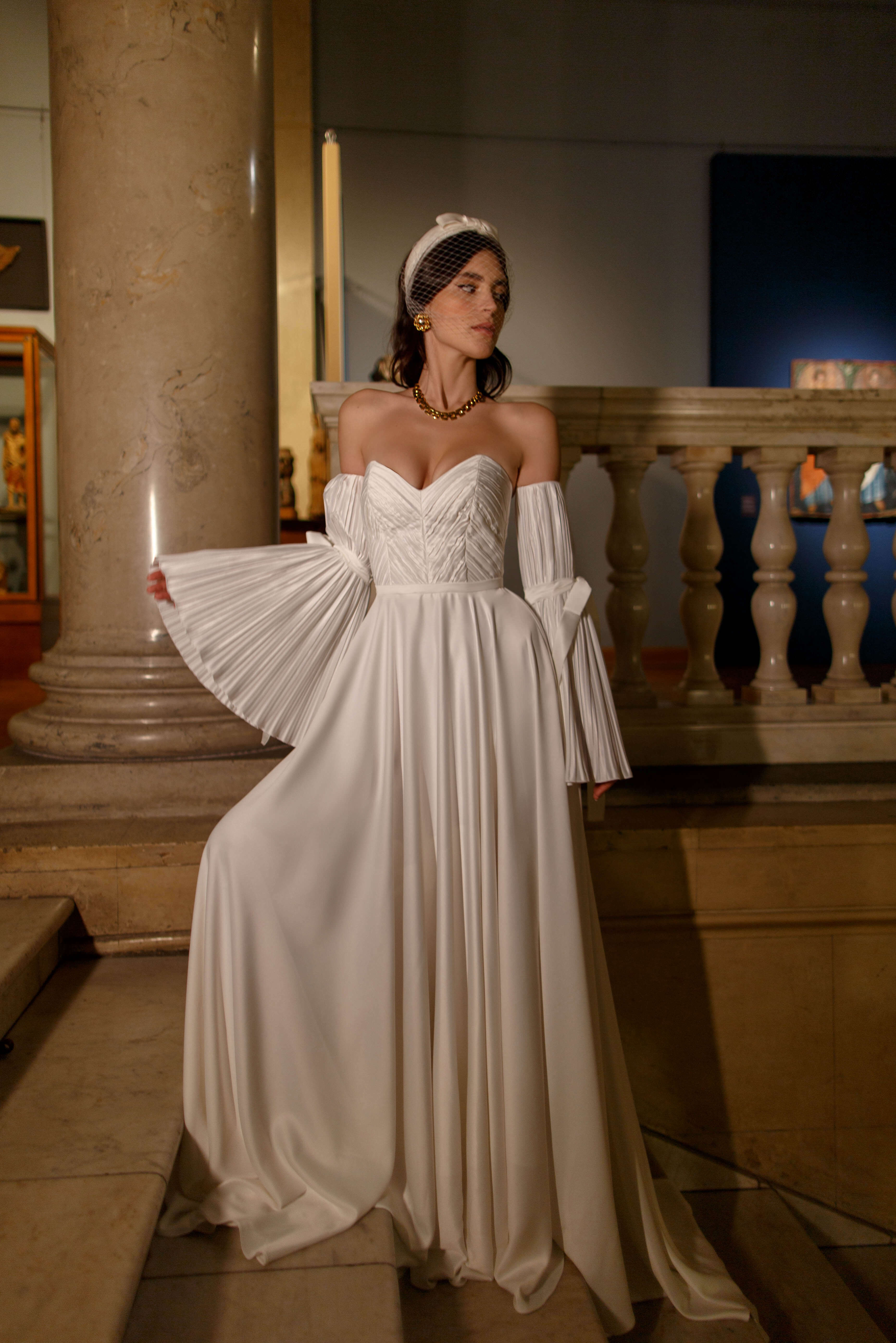 Купить свадебное платье «Мелета» Рара Авис из коллекции Трилогия Любви 2022 года в салоне «Мэри Трюфель»