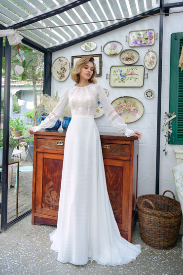Купить свадебное платье «Минори» Кукла из коллекции Чувство 2022 года в салоне «Мэри Трюфель»