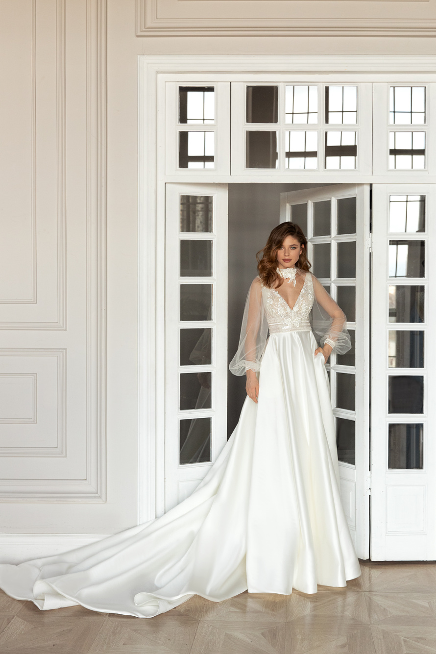 Купить свадебное платье «Марни» Евы Лендел из коллекции 2021 в Краснодаре 