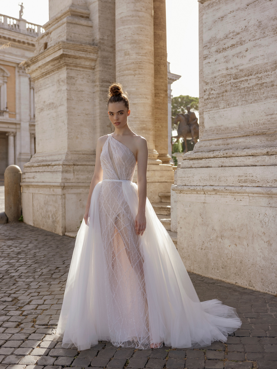 Купить свадебное платье «Андреа» Бламмо Биамо из коллекции Гармония Любви 2023 года в салоне «Мэри Трюфель»