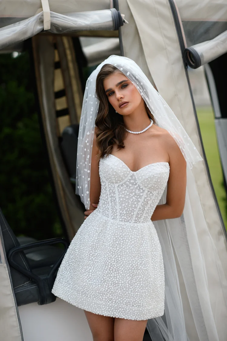 Купить свадебное платье «Хлоя» Мэрри Марк из коллекции Влюблен 2025 года в Мэри Трюфель Хлоя