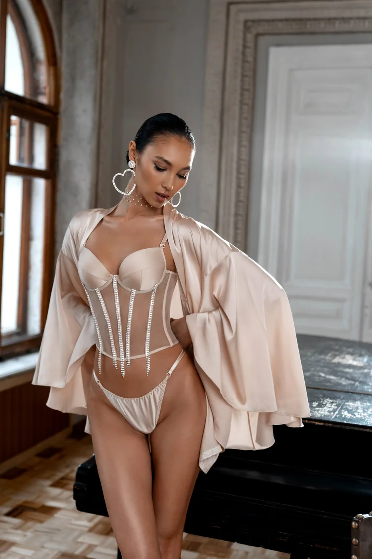 Buy lingerie for the morning of the bride «Moonlight» Rara Avis from the Special 2023 collection at the boutique “Mary Trufel” Мунлайт