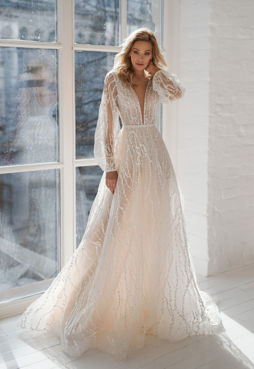 Купить свадебное платье «Аманда» Натальи Романовой из коллекции 2020 в салоне «Мэри Трюфель»