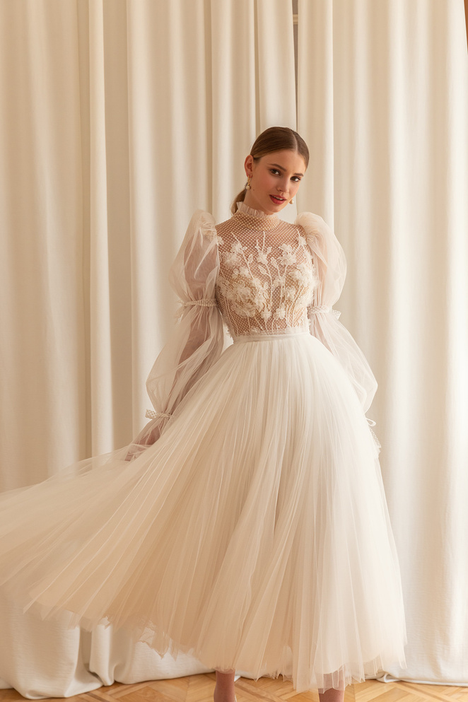 Купить свадебное платье «Нана» Евы Лендел из коллекции 2022 в «Мэри Трюфель»
