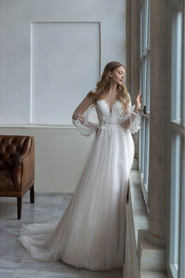 Купить свадебное платье «Сансет Глоу» Дарья Карлози из коллекции 2021 года в салоне «Мэри Трюфель»