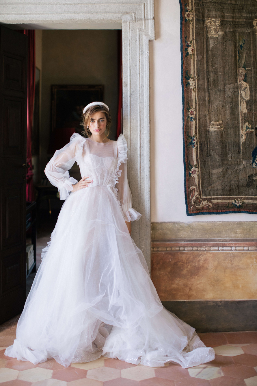 Купить свадебное платье «Деми» Анже Этуаль из коллекции 2020 года в салоне «Мэри Трюфель»