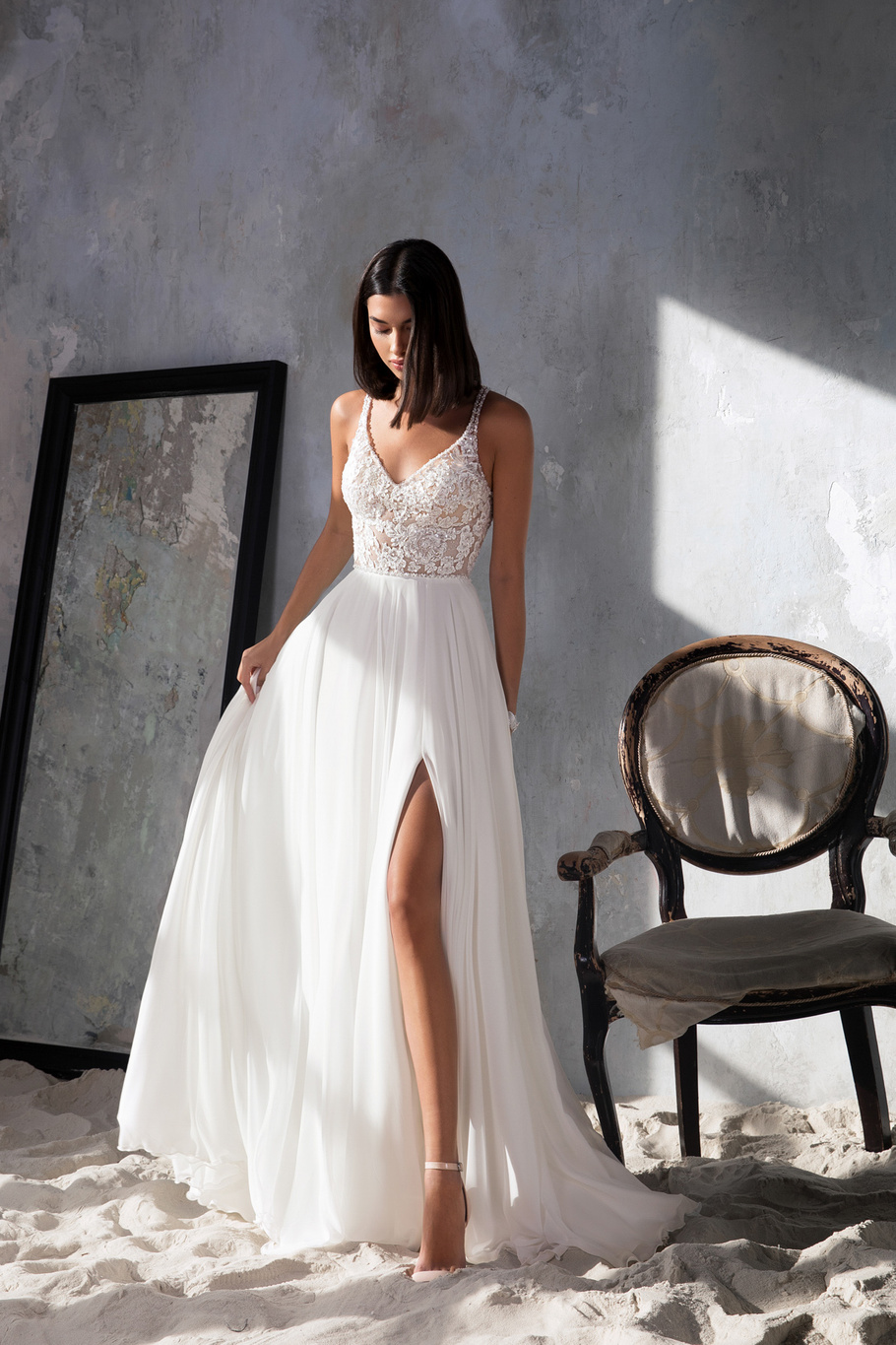 Купить свадебное платье «Сенже» Секрет Споса из коллекции Блеск 2022 года в салоне «Мэри Трюфель»