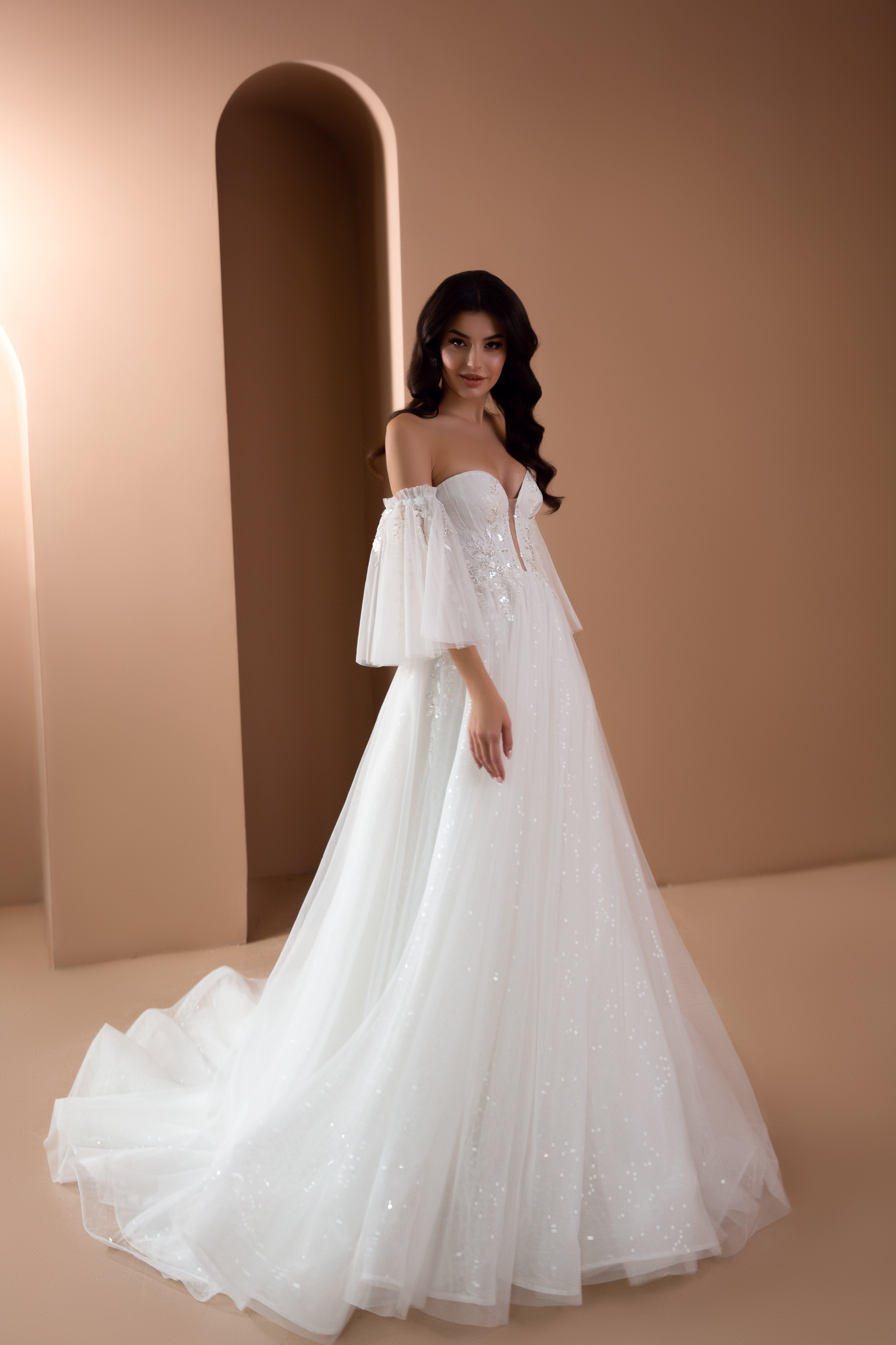 Купить свадебное платье Женивьева Армония из коллекции 2021 года в салоне «Мэри Трюфель»