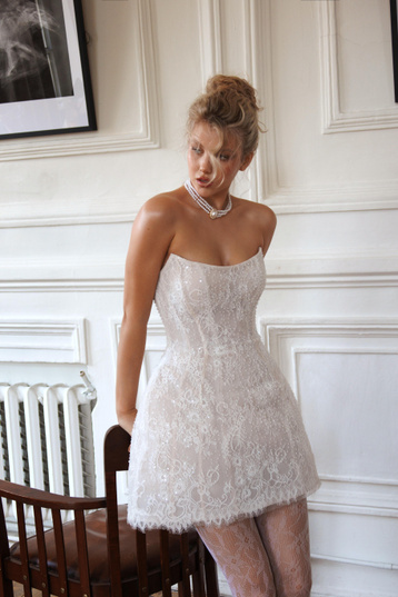 Купить свадебное платье «Камея» Романова Криэйт из коллекции 2025 года в салоне «Мэри Трюфель»