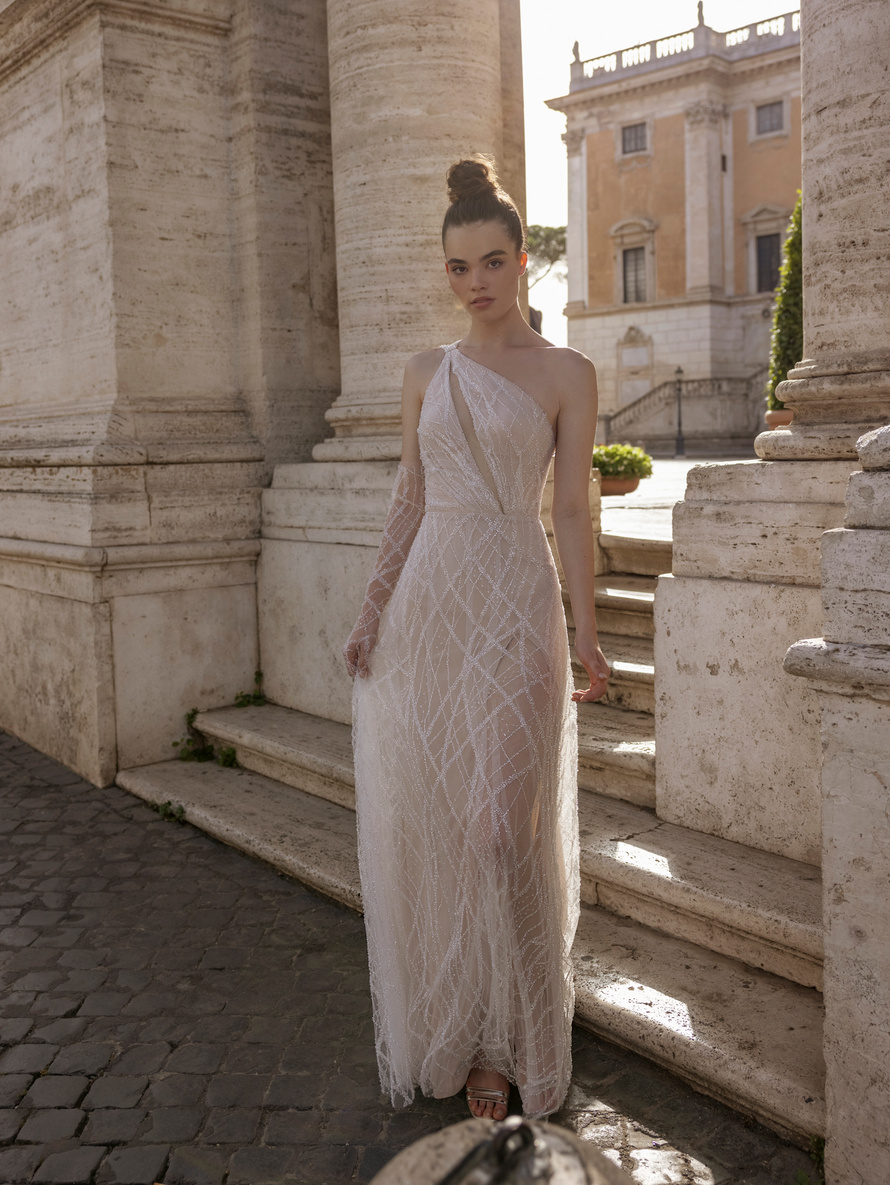 Купить свадебное платье «Андреа» Бламмо Биамо из коллекции Гармония Любви 2023 года в салоне «Мэри Трюфель»