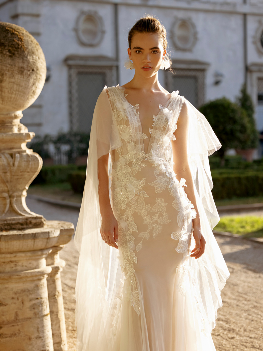 Купить свадебное платье «Лирана» Бламмо Биамо из коллекции Гармония Любви 2023 года в салоне «Мэри Трюфель»