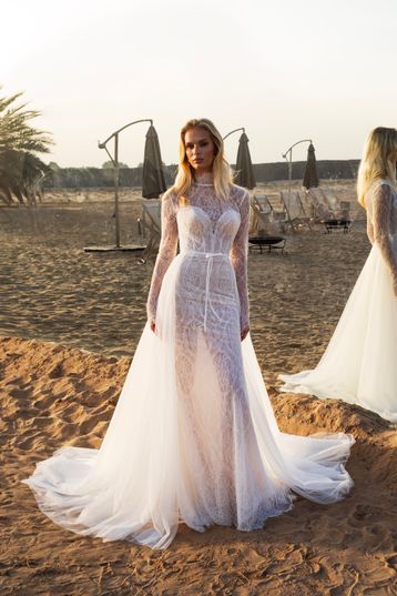 Buy Marina Natalia Romanova's wedding dress from the Dune 2025 collection at the Mary Trufel boutique