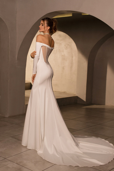 Купить свадебное платье «Пандора» Мэрри Марк из коллекции Минимализм 2023 года в салоне «Мэри Трюфель»