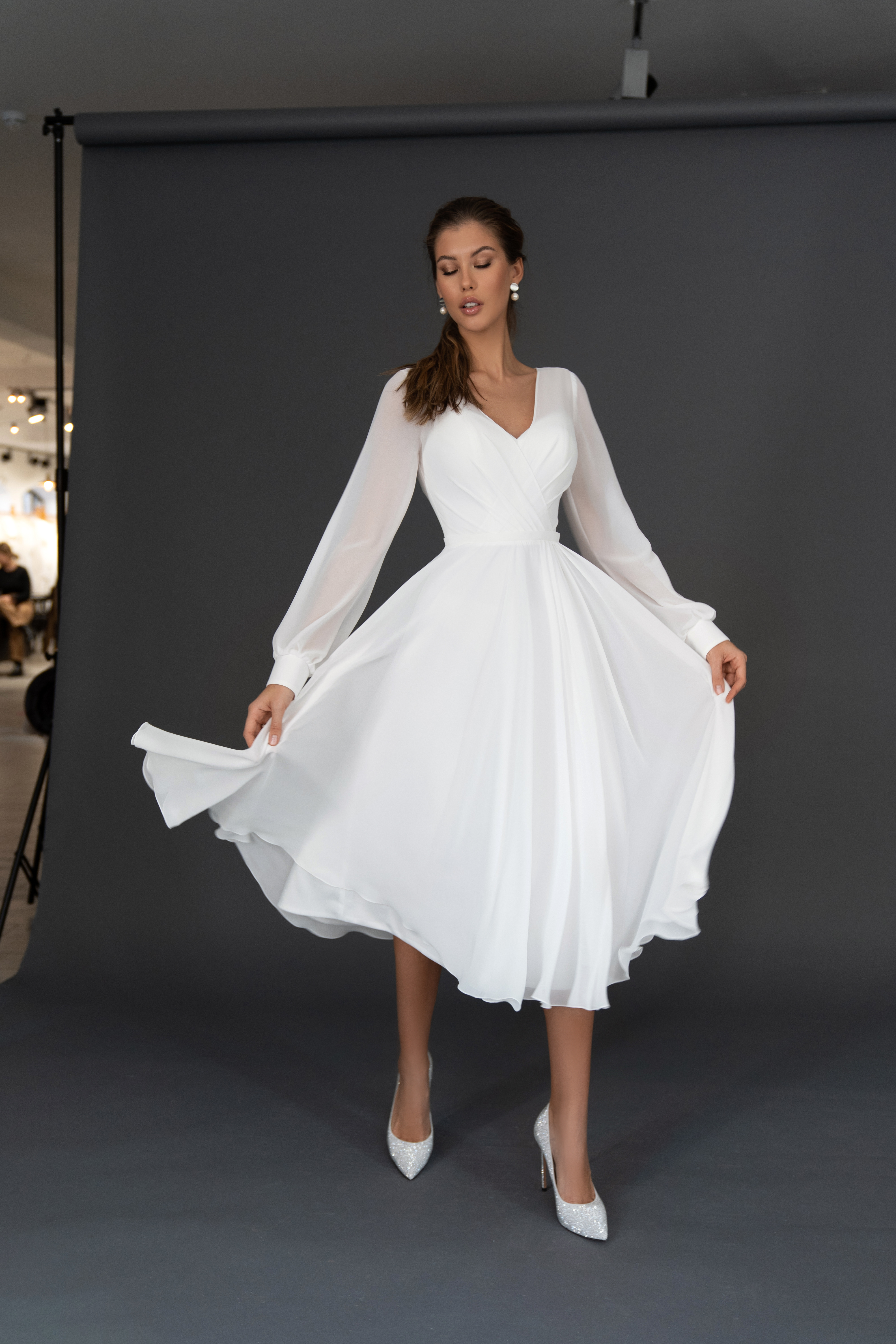 Свадебное платье «Осфадэль миди» Марта — купить в Воронеже платье Осфадэль из коллекции 2021 года