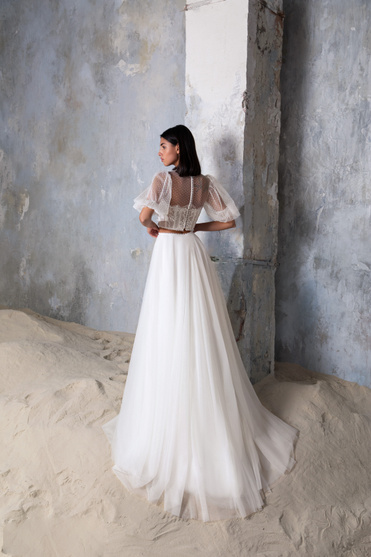 Купить свадебное платье «Филиппа» Секрет Споса из коллекции Блеск 2022 года в салоне «Мэри Трюфель»