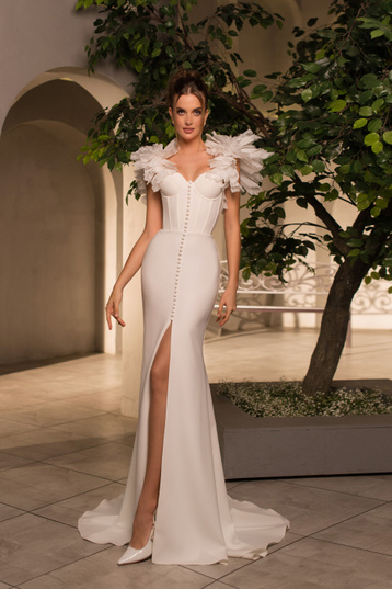 Купить свадебное платье «Тириана» Мэрри Марк из коллекции Минимализм 2023 года в салоне «Мэри Трюфель»