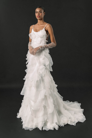 Купить свадебное платье «Леванте» Анже Этуаль из коллекции Розе Де Вентс 2024 года в салоне «Мэри Трюфель»