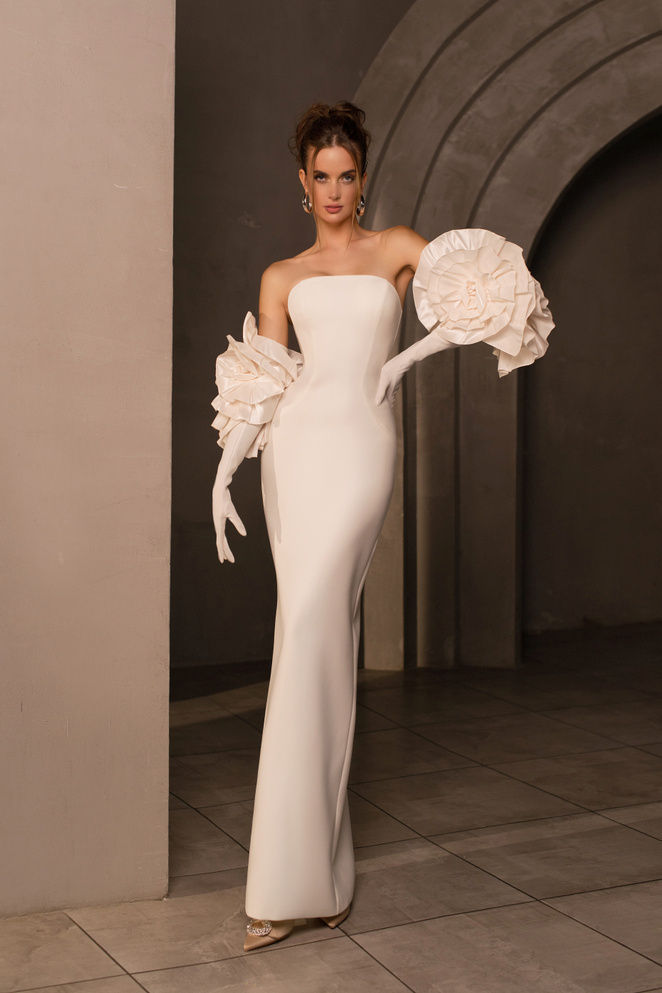 Купить свадебное платье «Винтер» Мэрри Марк из коллекции Минимализм 2023 года в салоне «Мэри Трюфель»