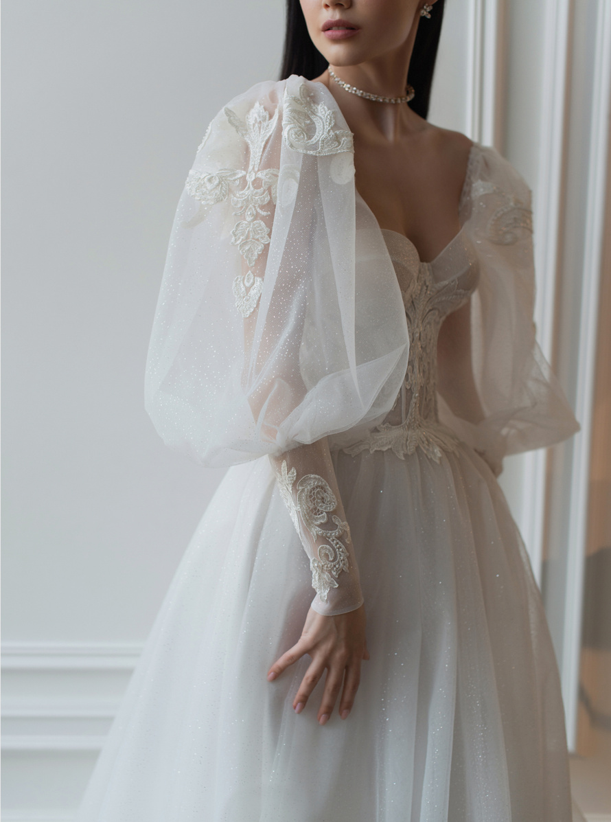 Купить свадебное платье «Эффи» Татьяна Каплун из коллекции 2022 года в салоне «Мэри Трюфель»