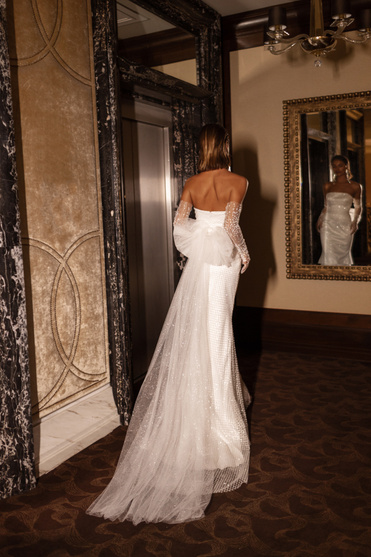 Купить свадебное платье «Чалеур» Анна Кузнецова из коллекции Муза 2022 года в салоне «Мэри Трюфель»