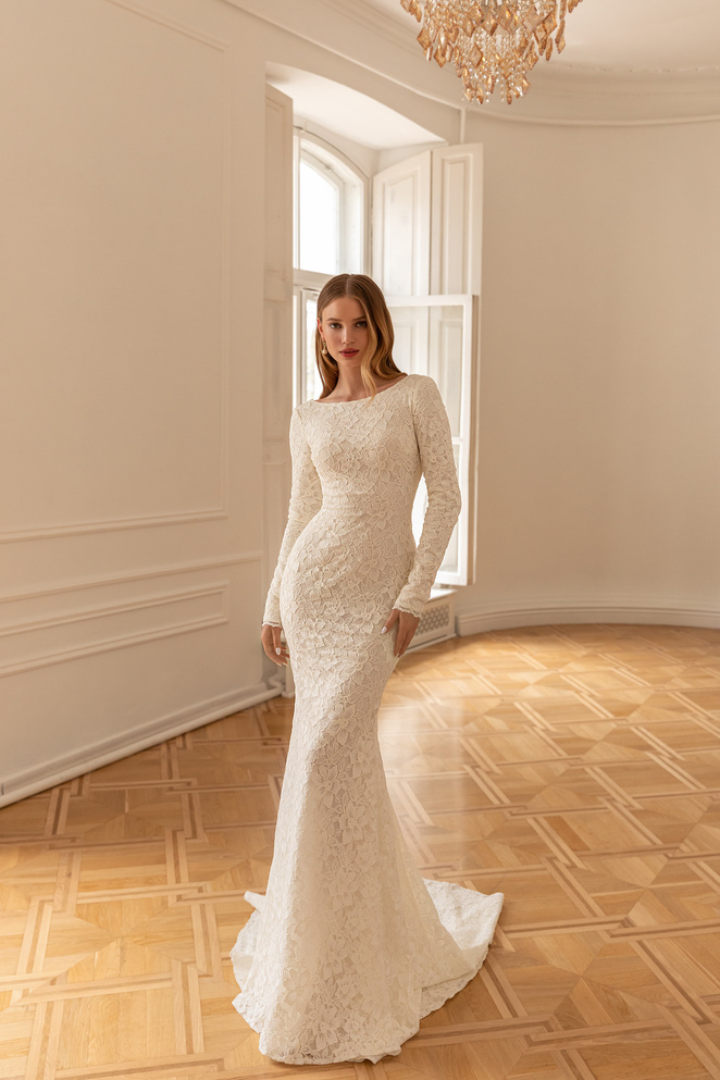 Купить свадебное платье «Риис» Евы Лендел из коллекции 2022 в «Мэри Трюфель»