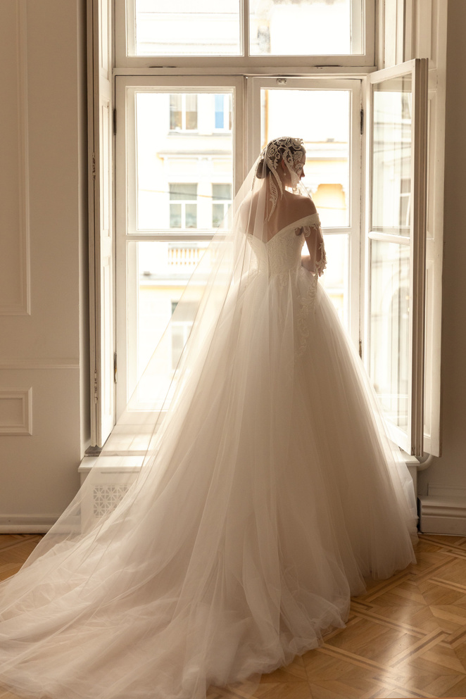 Купить свадебное платье «Матильда» Евы Лендел из коллекции 2022 в «Мэри Трюфель»