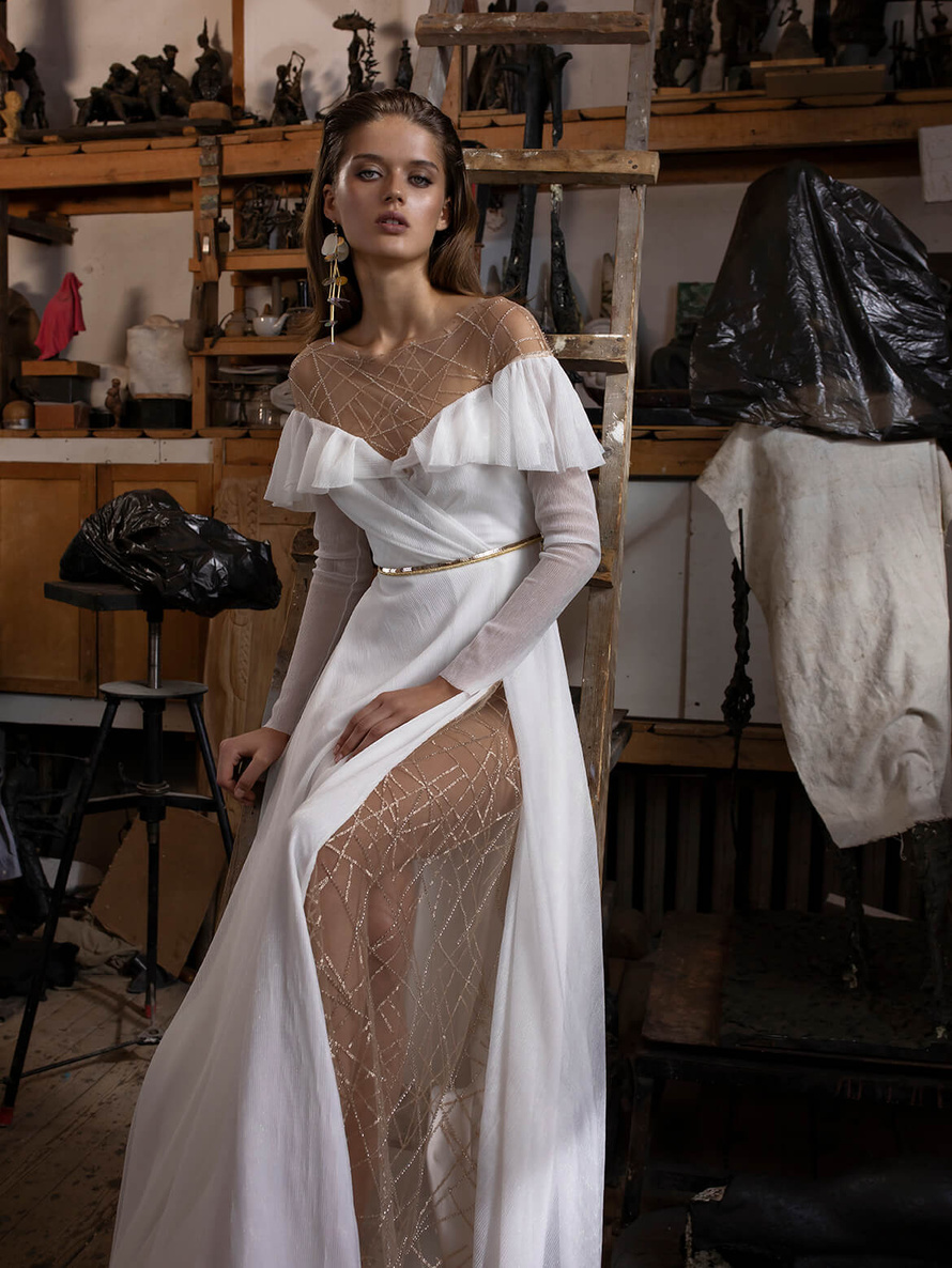 Купить свадебное платье «Долфи» Рара Авис из коллекции Шайн Брайт 2020 года в интернет-магазине