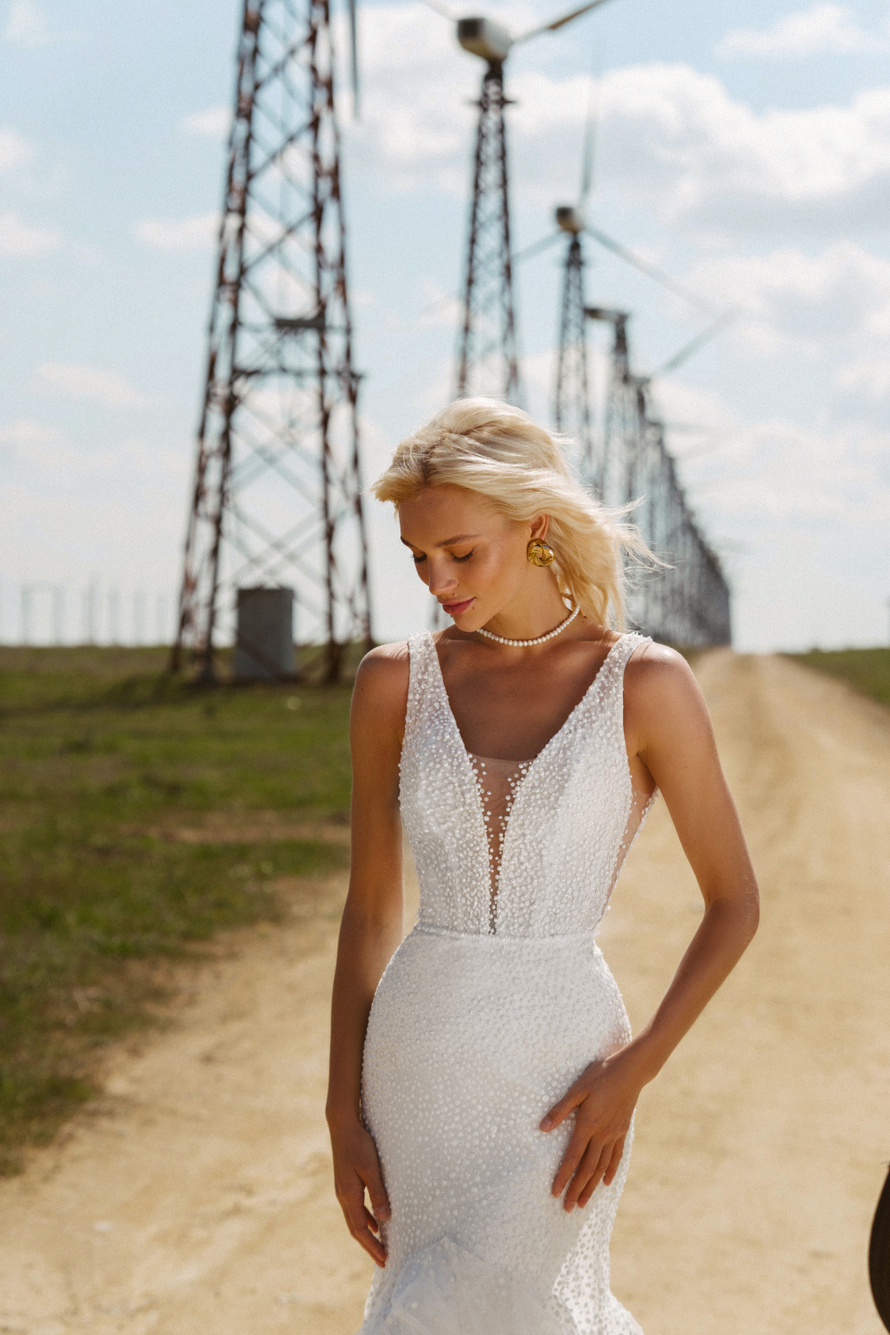 Купить свадебное платье «Юджин» Наталья Романова из коллекции Блаш 2022 года в салоне «Мэри Трюфель»