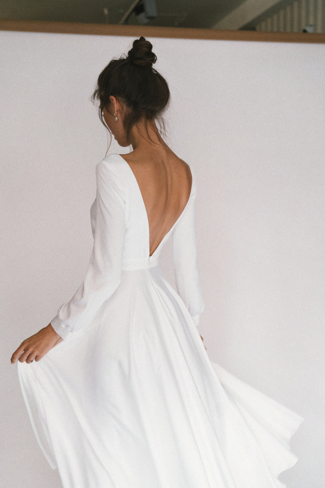 Купить свадебное платье «Пенни миди» Юнона из коллекции 2020 года в салоне «Мэри Трюфель»